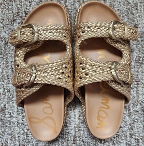Sam Edelman Reid Slide Sandal - GOLD Womens 8.5